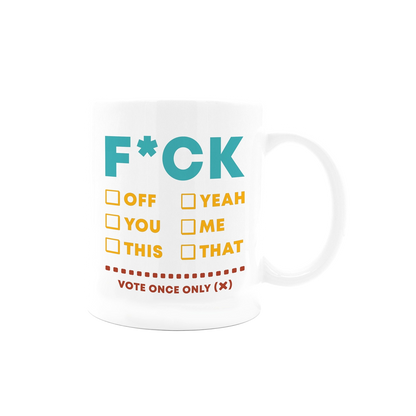 Fuck Chart 11oz Coffee Mug