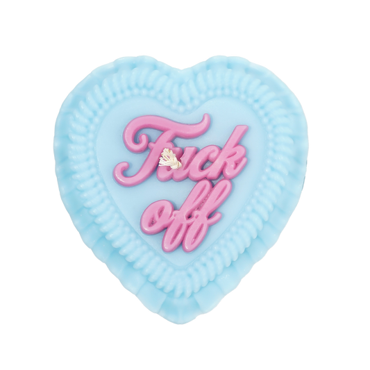 Fuck Off Heart Cake Candle