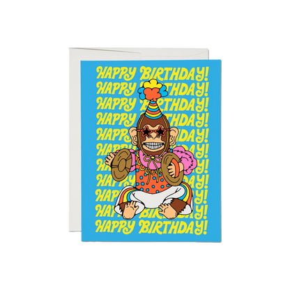 Funky Monkey Birthday Card