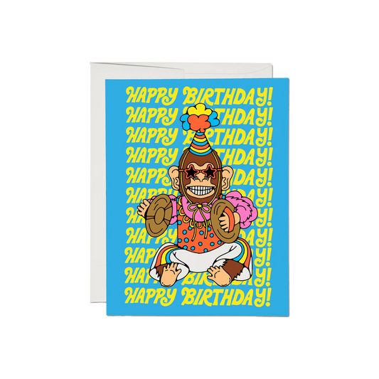 Funky Monkey Birthday Card