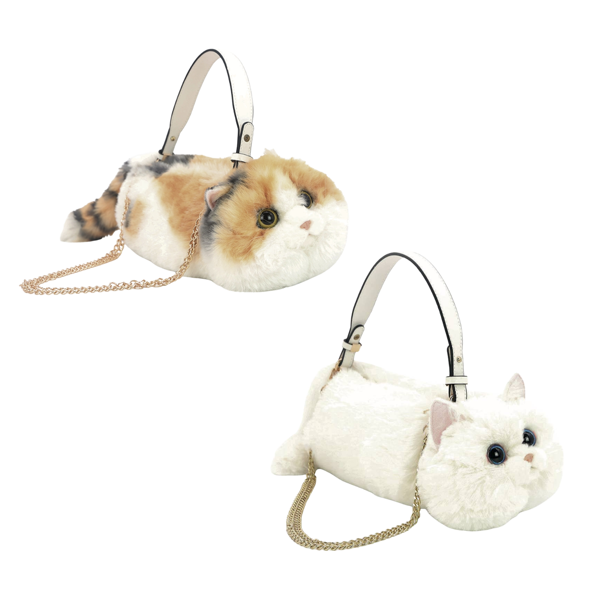 Furry Cat Handheld Purse