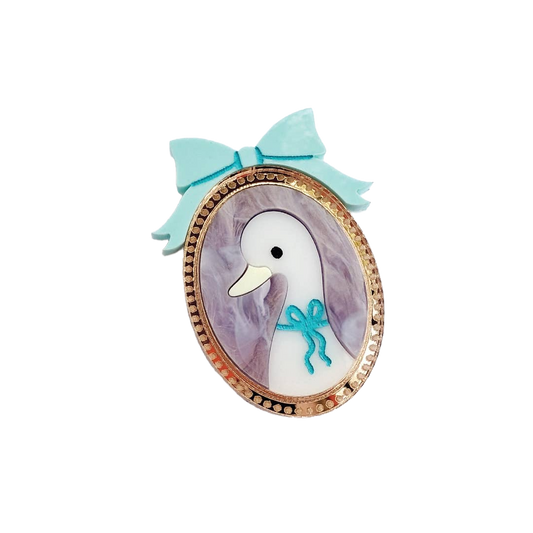 Garden Party Goose Pin Brooch