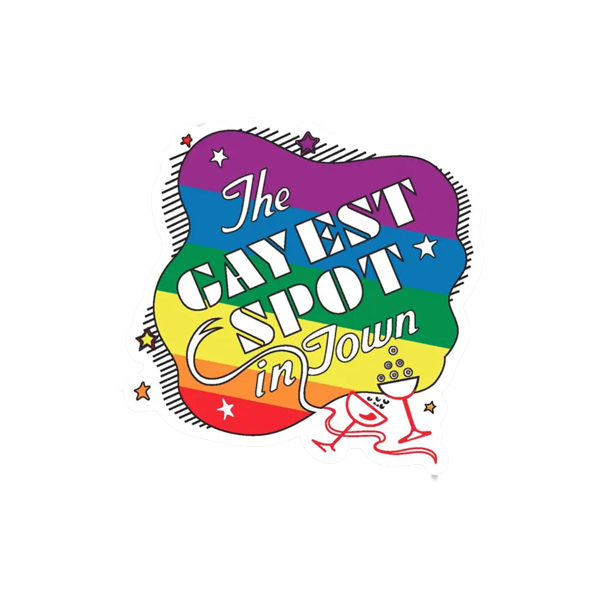 Gayest Spot Rainbow Pride Sticker