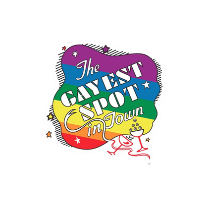 Gayest Spot Rainbow Pride Sticker