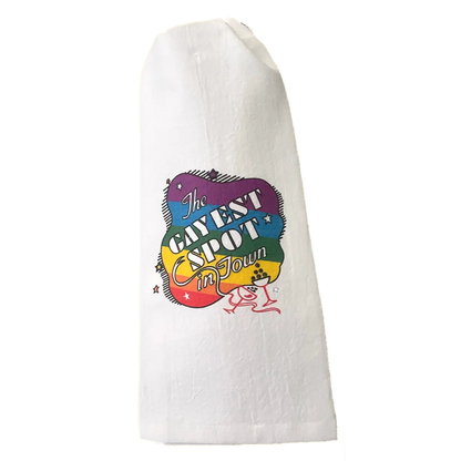 Gayest Spot Rainbow Pride Kitchen Towel