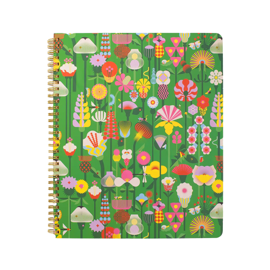 Geometric Flowers Notebook