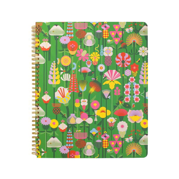 Geometric Flowers Notebook