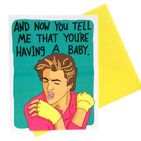 George Micheal Baby Card