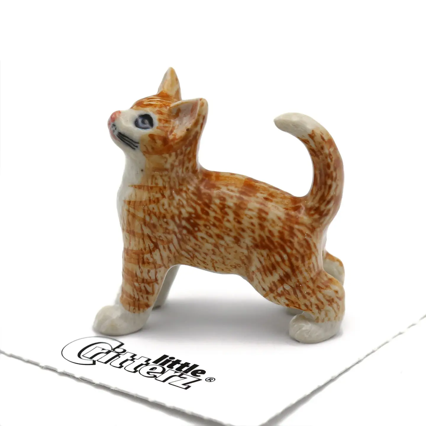 "Ginger" Orange Tiger Porcelain Miniature