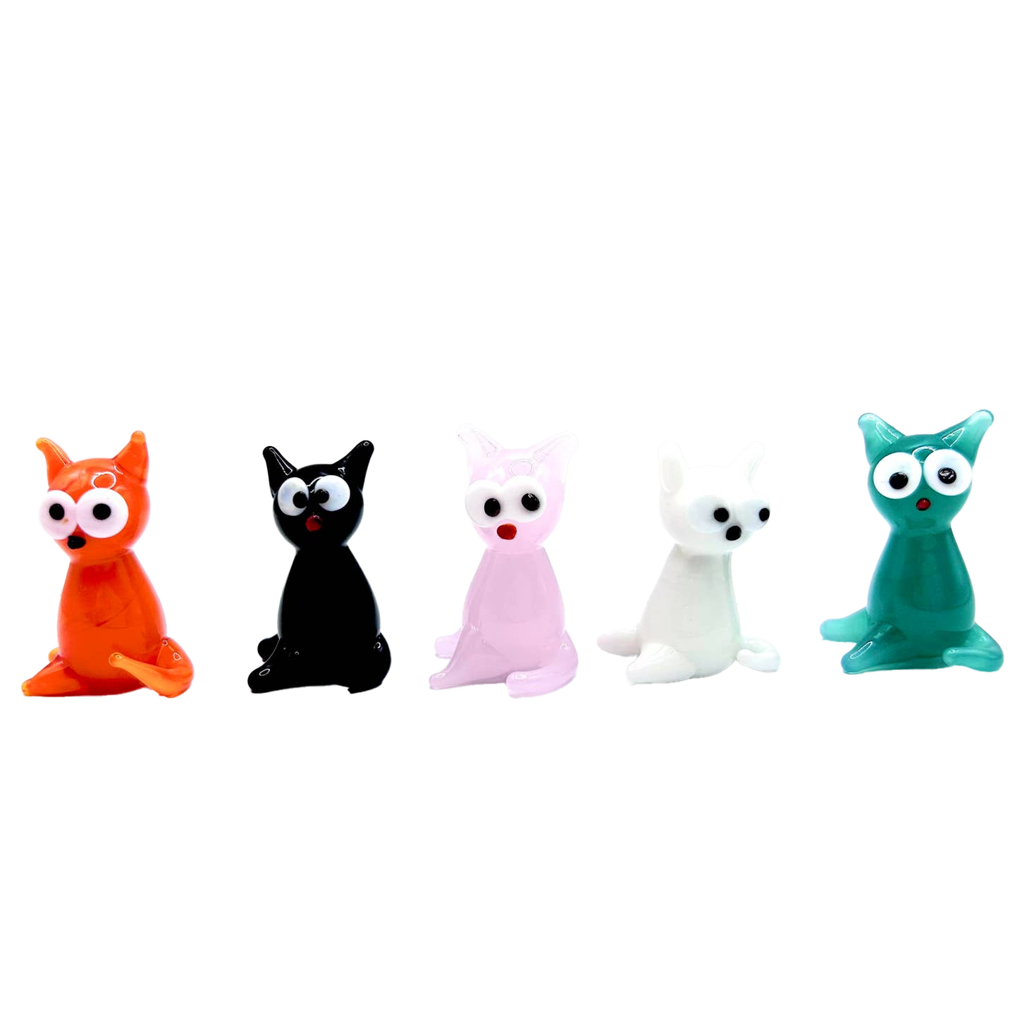 Mini Glass Cat Figurine