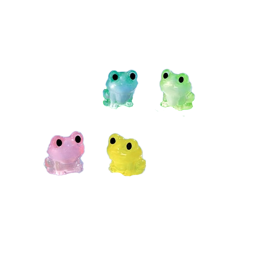 Frog Figurines Glow in the Dark