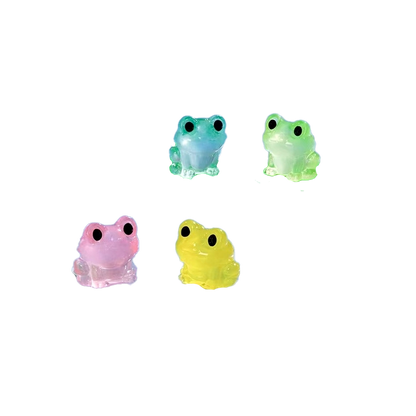 Frog Figurines Glow in the Dark