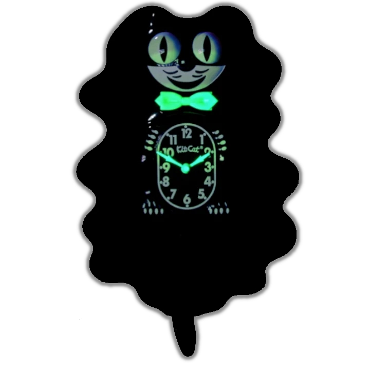 Classic Black Glow Kit-Cat Klock