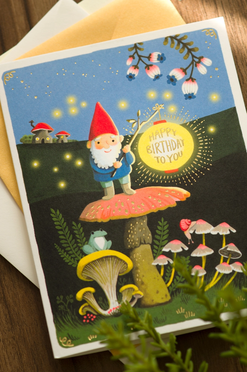Gnome Birthday Card