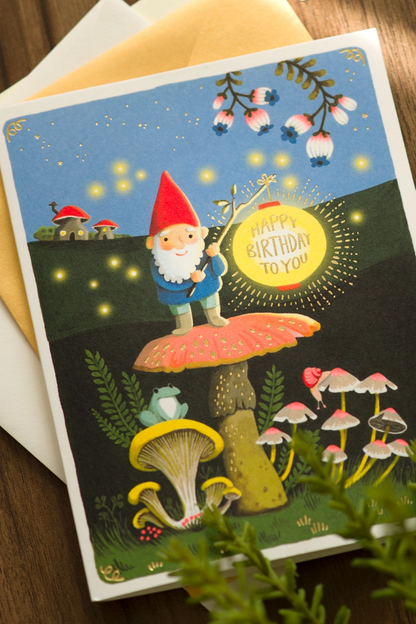 Gnome Birthday Card