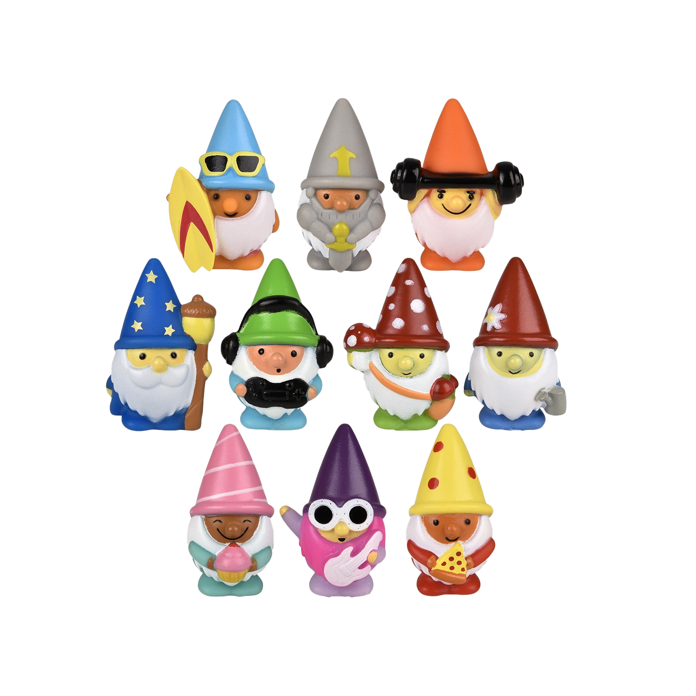 2" Rubber Gnomes