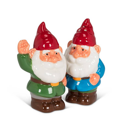 Garden Gnomes Salt & Pepper Shakers