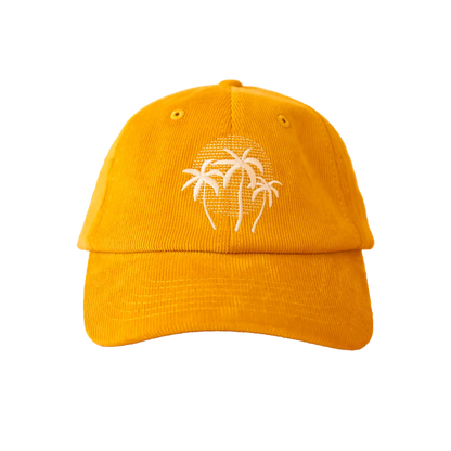 Golden Palm Sunset Baseball Hat