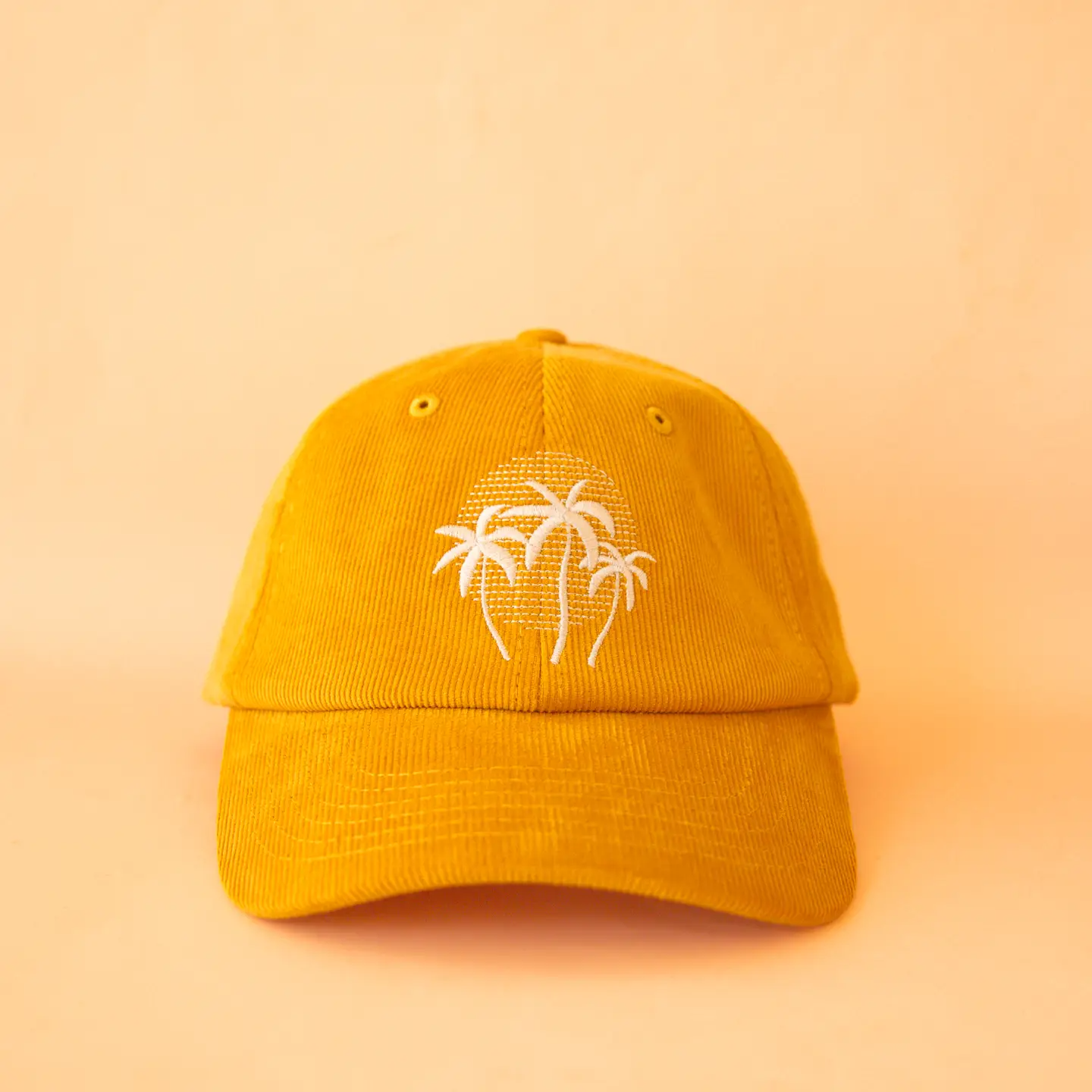 Golden Palm Sunset Baseball Hat