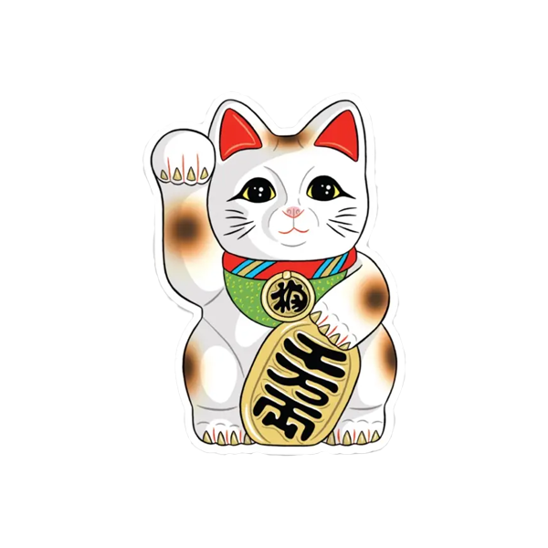 Maneki-Neko Lucky Cat Sticker