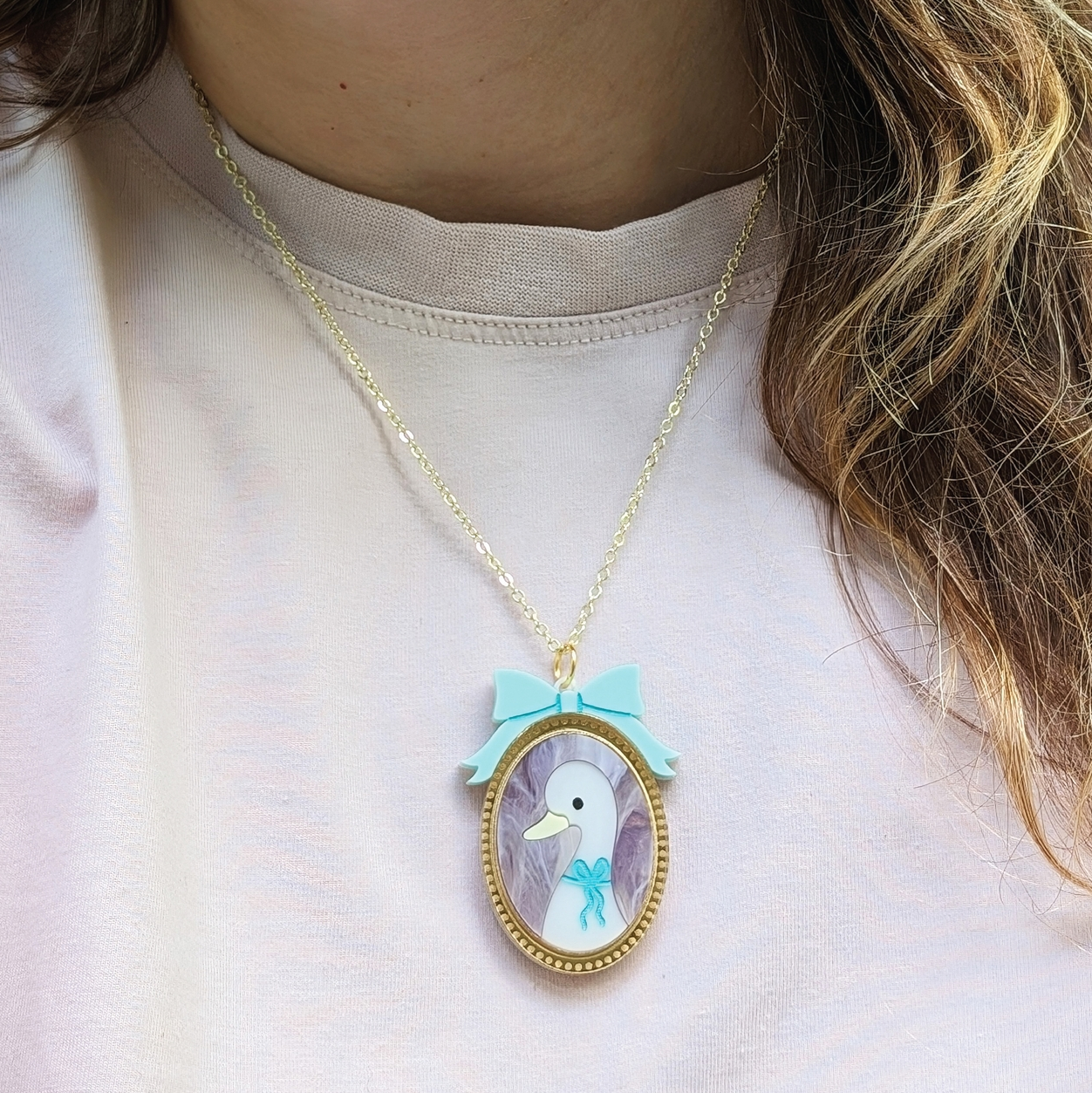 Garden Party Goose Necklace