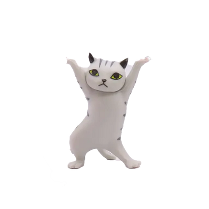 Dancing Cat Figurine