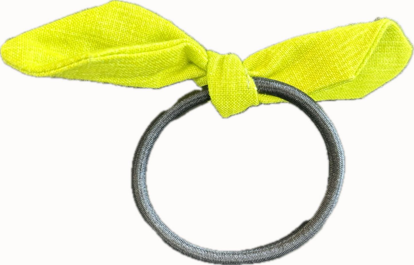 Lime Green Bow Hair Tie