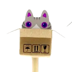 Cat in the Box Eraser & Pencil Duo