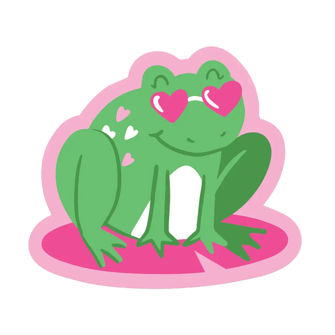 Groovy Frog Sticker