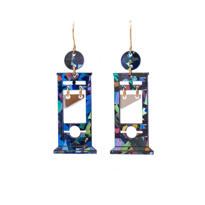 Guillotine Acrylic Dangle Earrings