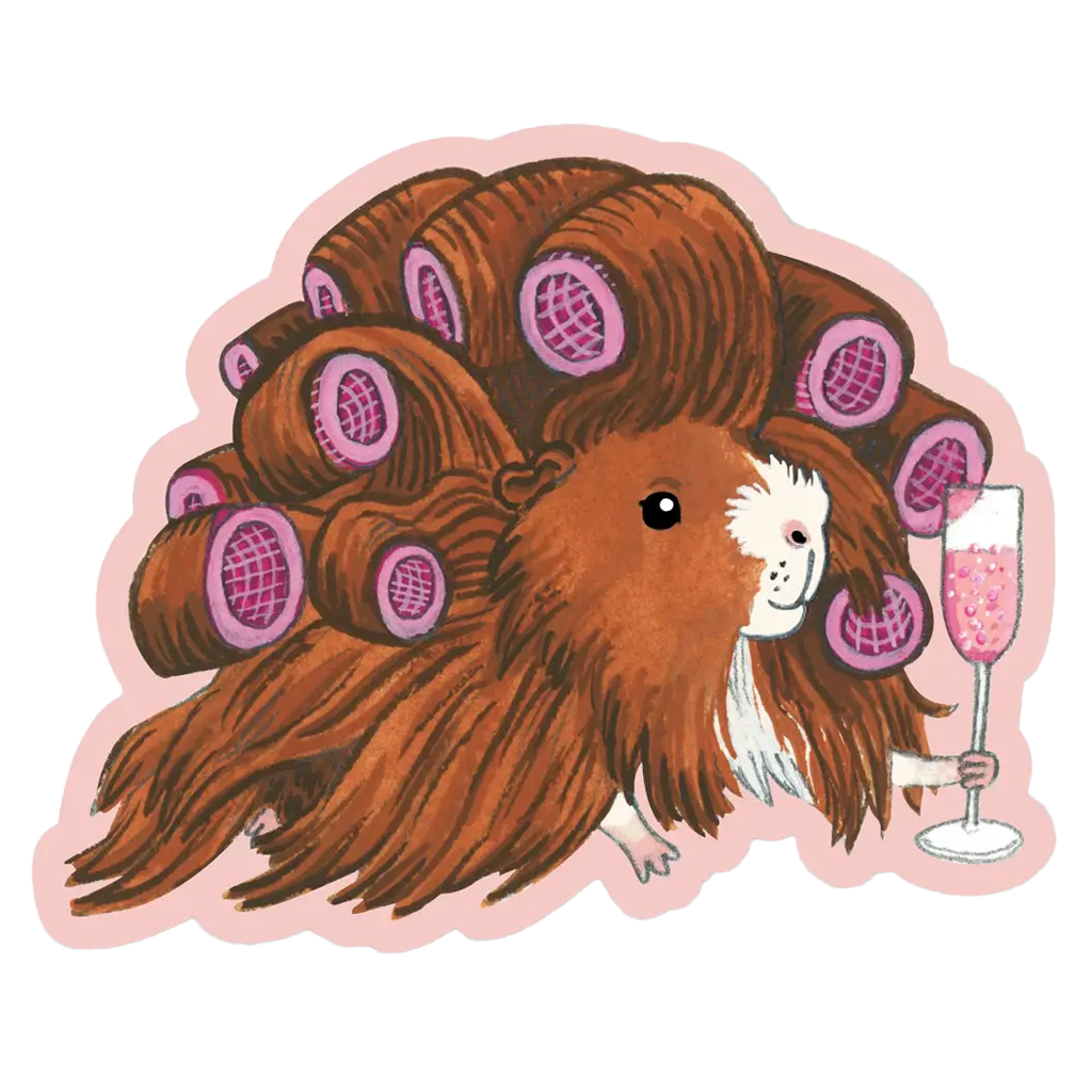 Glam Guinea Sticker