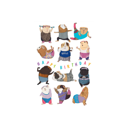 Gym Guineas Birthday Card