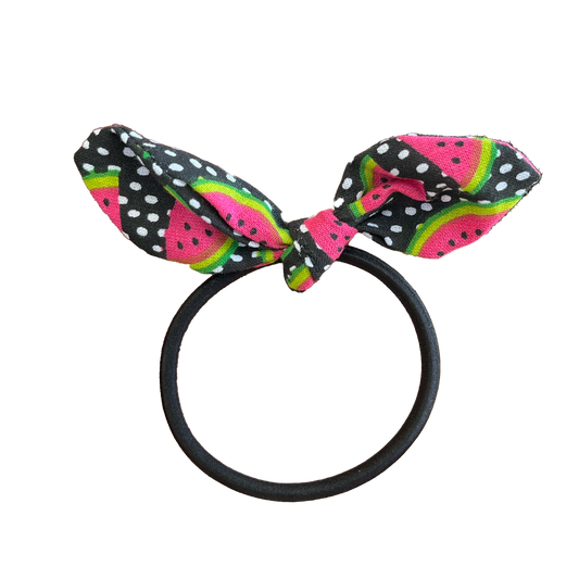 Watermelon Bow Hair Tie