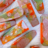 Citrus Swirl Hair Clips