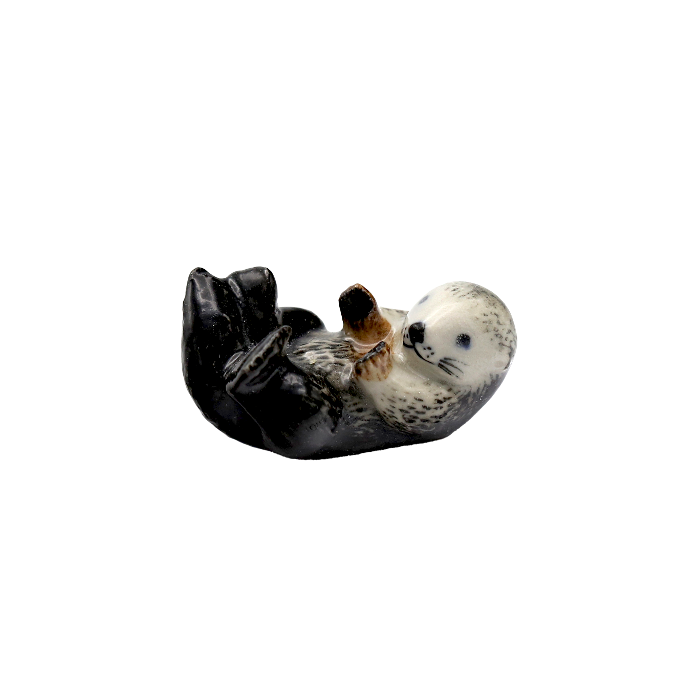 "Hammer" Sea Otter Porcelain Miniature