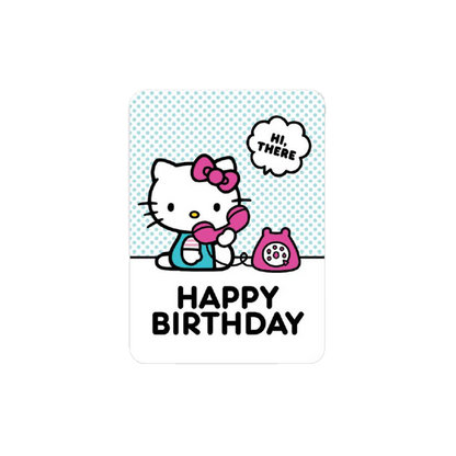 Hello Kitty Telephone Deluxe Birthday Card