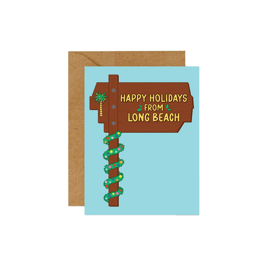 Happy Holidays from Long Beach Card