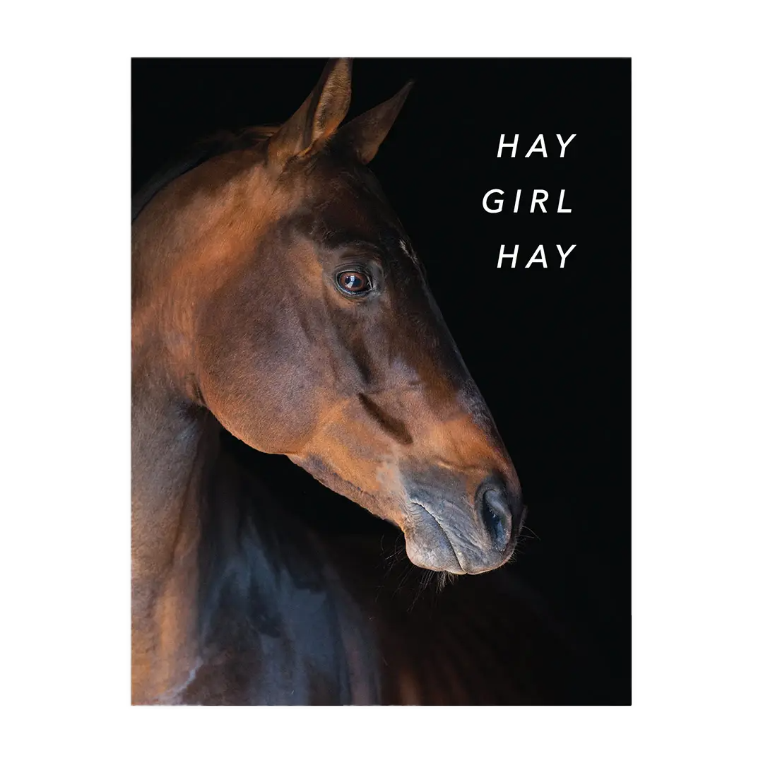 Hay Girl Hay Greeting Card