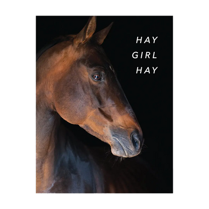 Hay Girl Hay Greeting Card