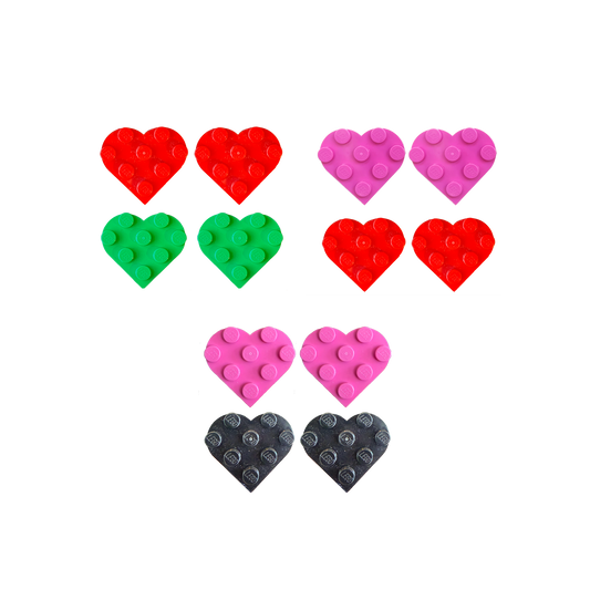Miss Brixx Heart Heart Mix & Match Post Earring Set