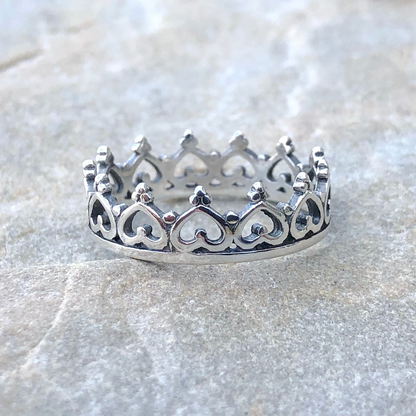 Heart Crown Ring