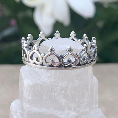 Heart Crown Ring