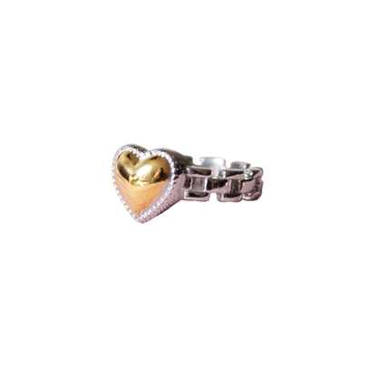 Chained Heart Ring