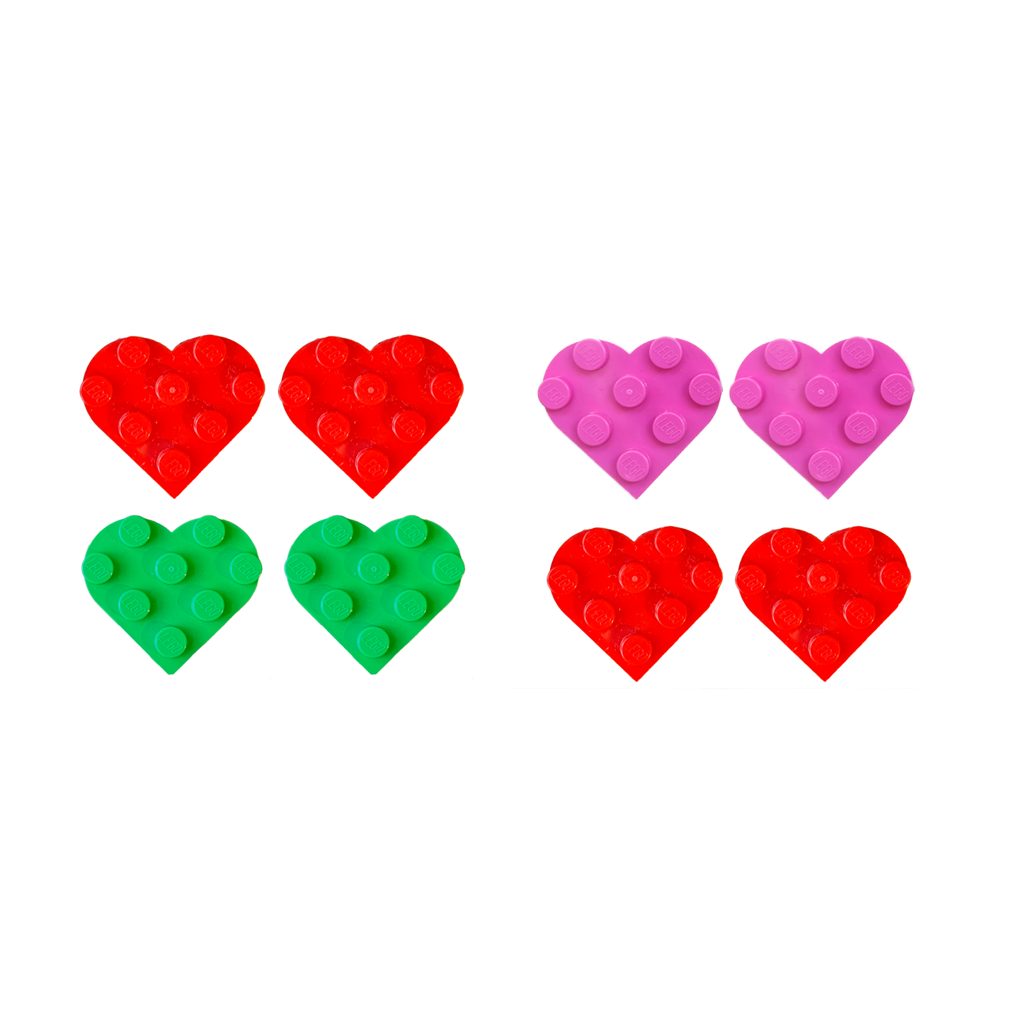 Miss Brixx Heart Heart Mix & Match Post Earring Set