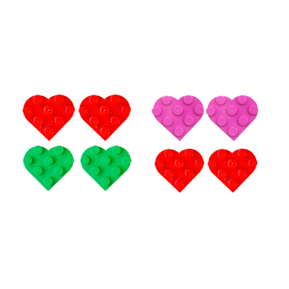 Miss Brixx Heart Heart Mix & Match Post Earring Set