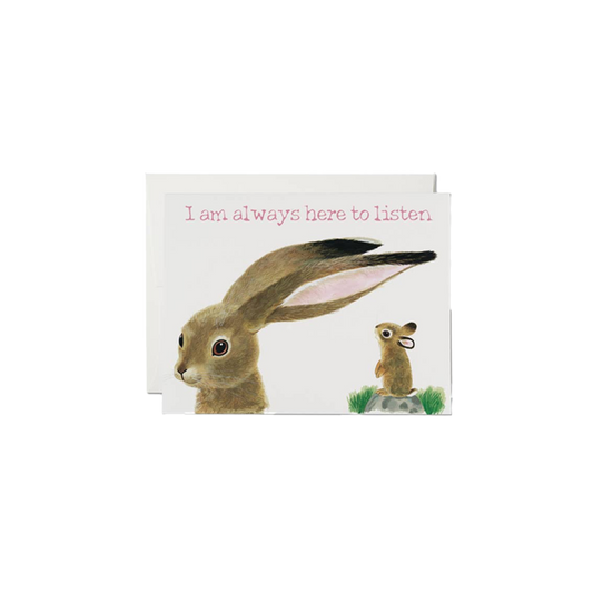 Here to Listen Card