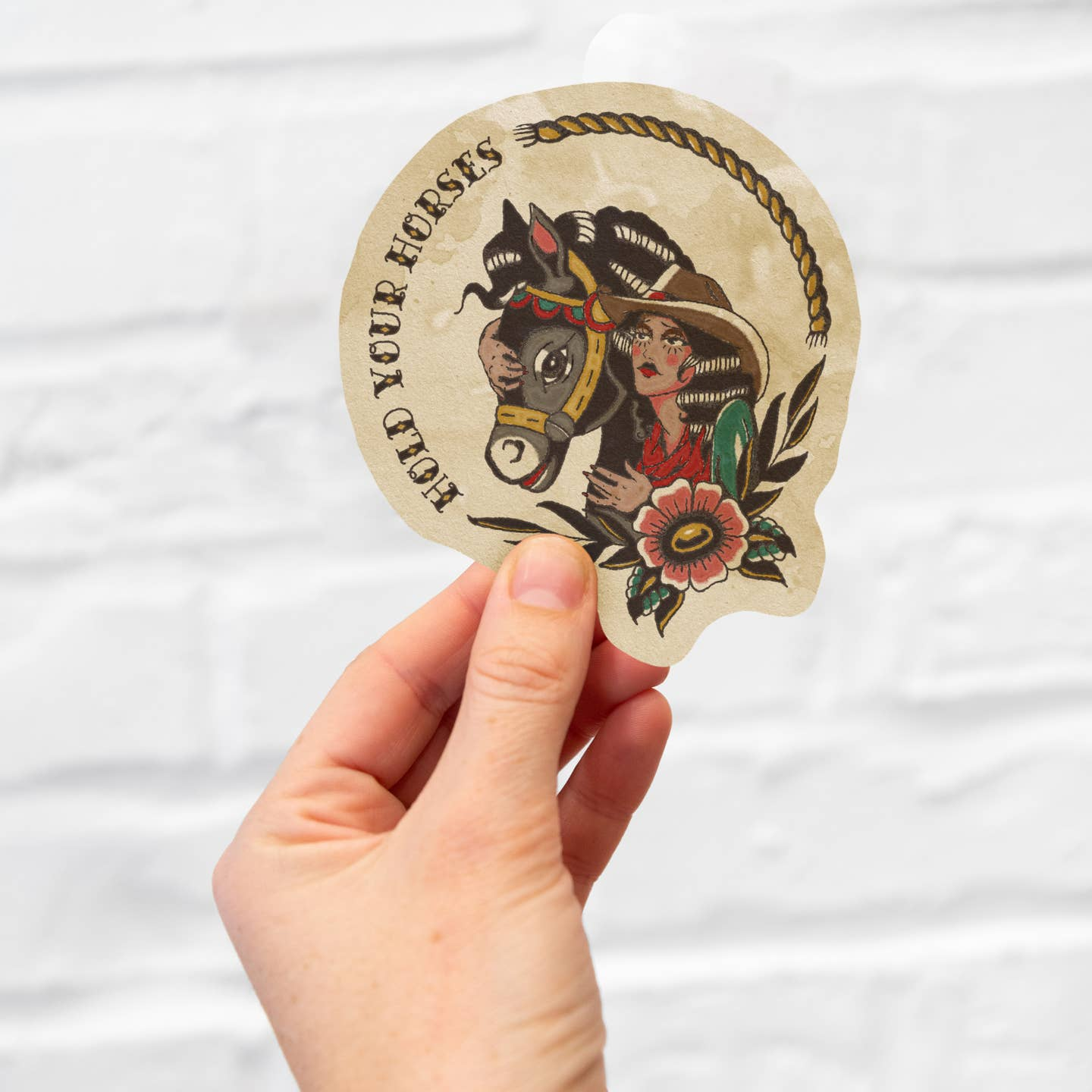 Hold Your Horses Sticker