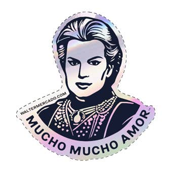 Walter Mercado Mucho Mucho Amor Holographic Sticker