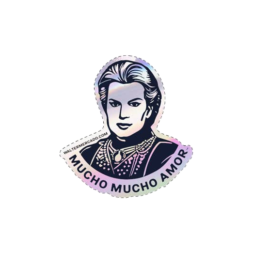 Walter Mercado Mucho Mucho Amor Holographic Sticker