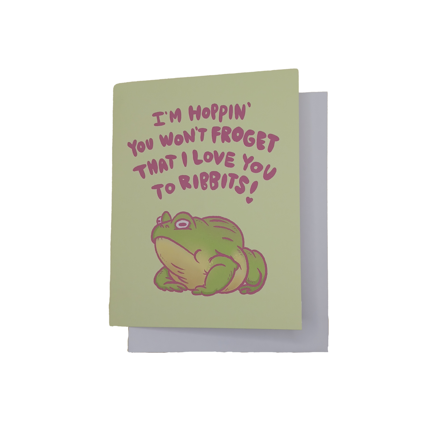 Love You To Ribbits Card